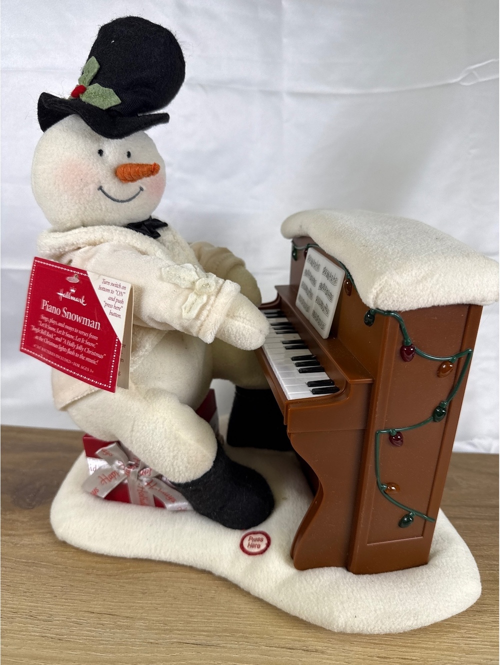 Hallmark Piano Snowman Christmas Musical Figurine
